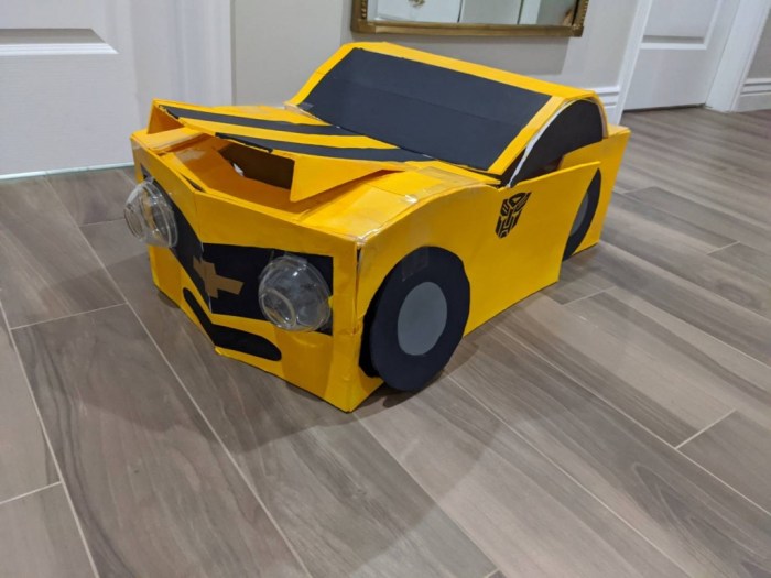 Diy bumble bee transformer costume