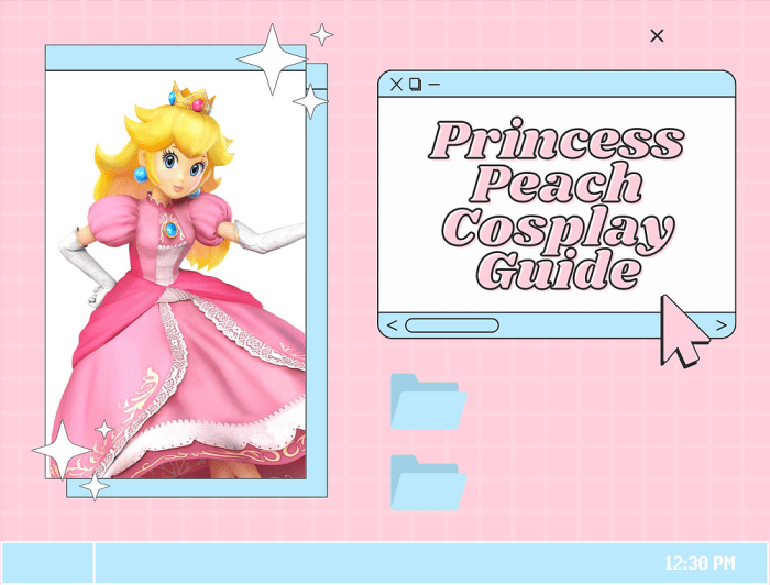 Princess peach diy costume