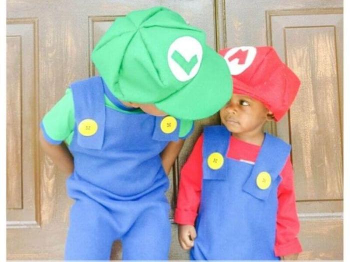 Diy mario and luigi costumes