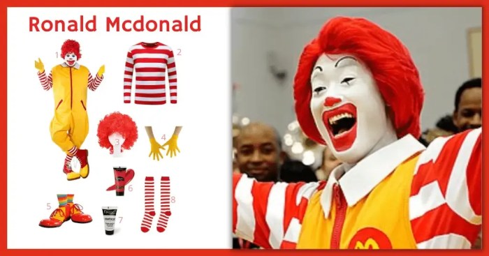 Ronald mcdonald costume diy