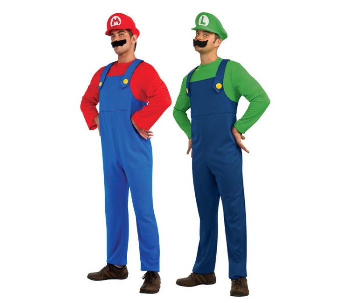 Diy mario and luigi costumes